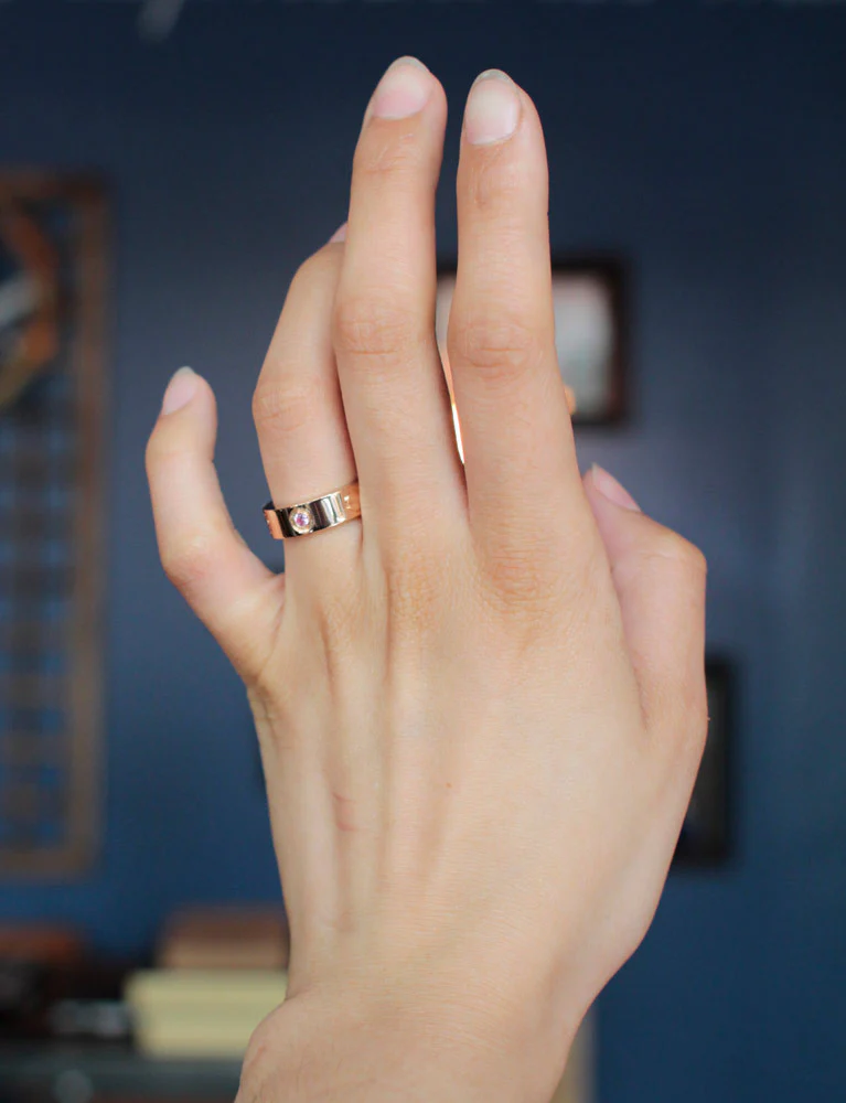 Bague Cartier "Love" Or Rose Saphir Rose - Image 7