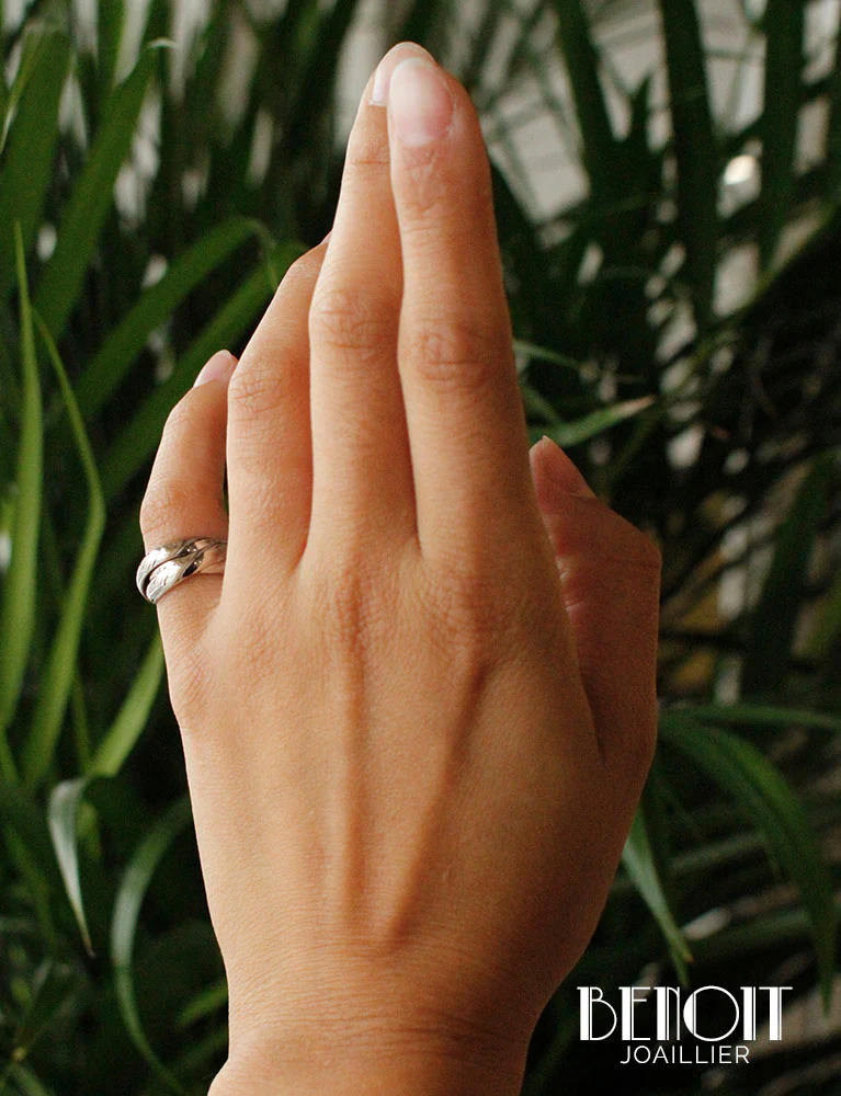 Bague Cartier "Trinity" GM  Or Blanc - Image 5