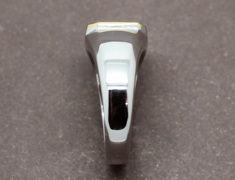 Bague Chevalière Emeraude - Image 4