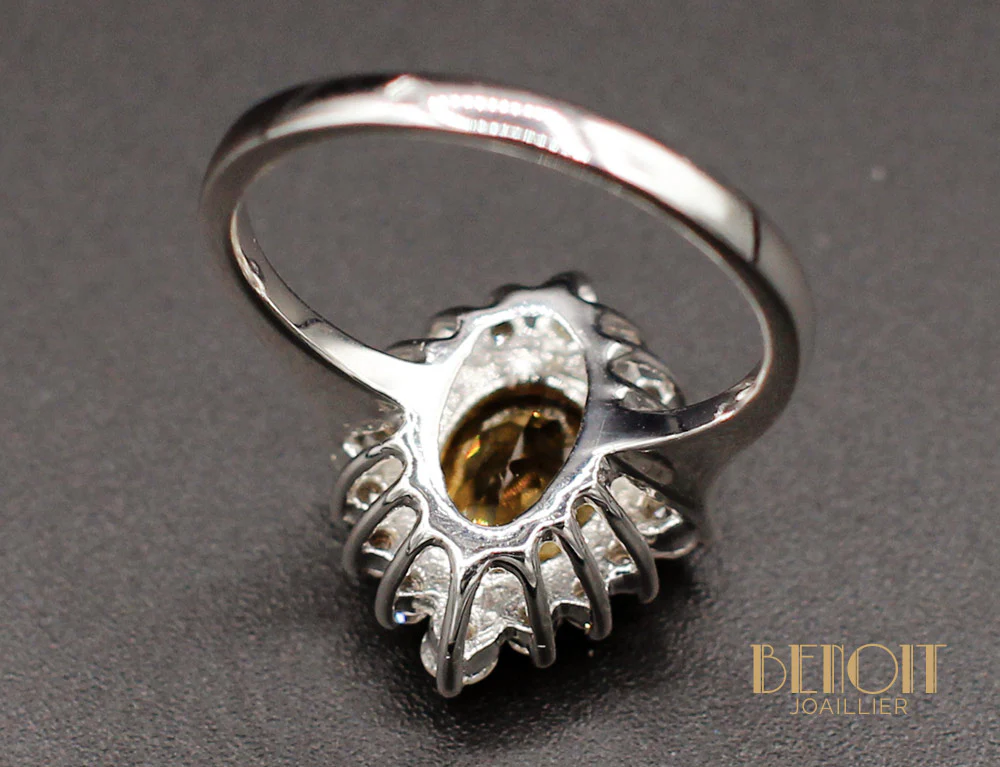 Bague Citrine Diamants - Image 5