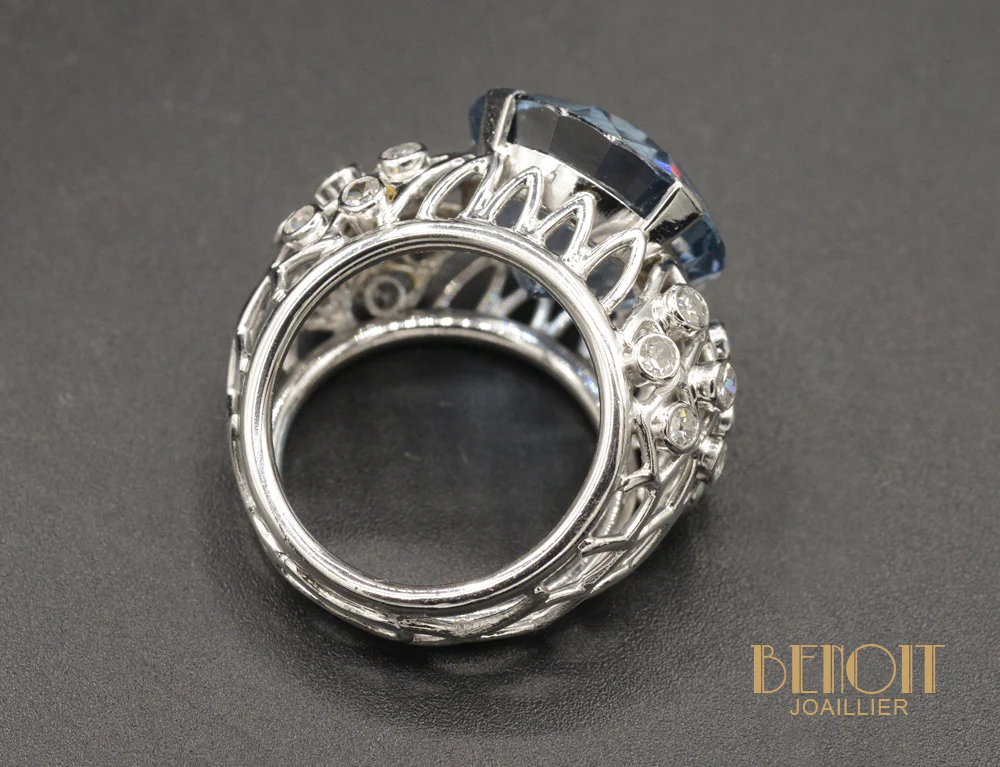Bague Cocktail 1950 Topaze - Image 4