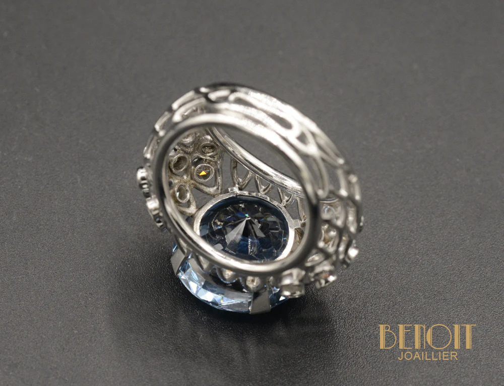 Bague Cocktail 1950 Topaze - Image 5