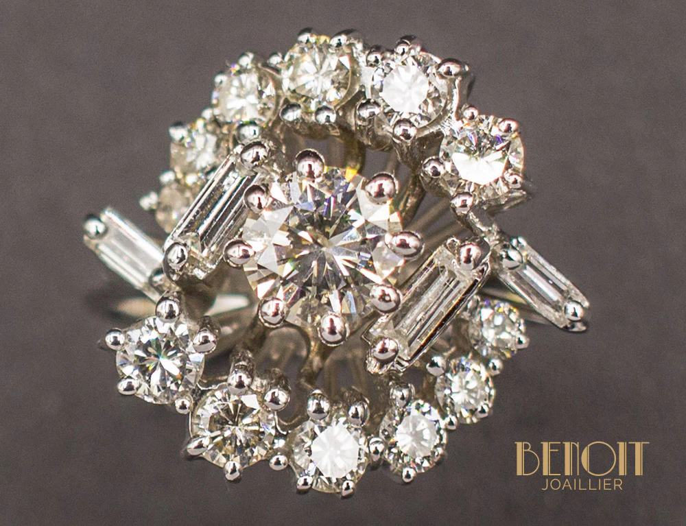 Bague Cocktail Diamants - Image 3