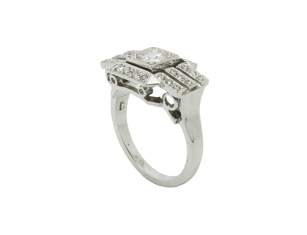Bague Création Benoit Joaillier Art Déco - Image 3
