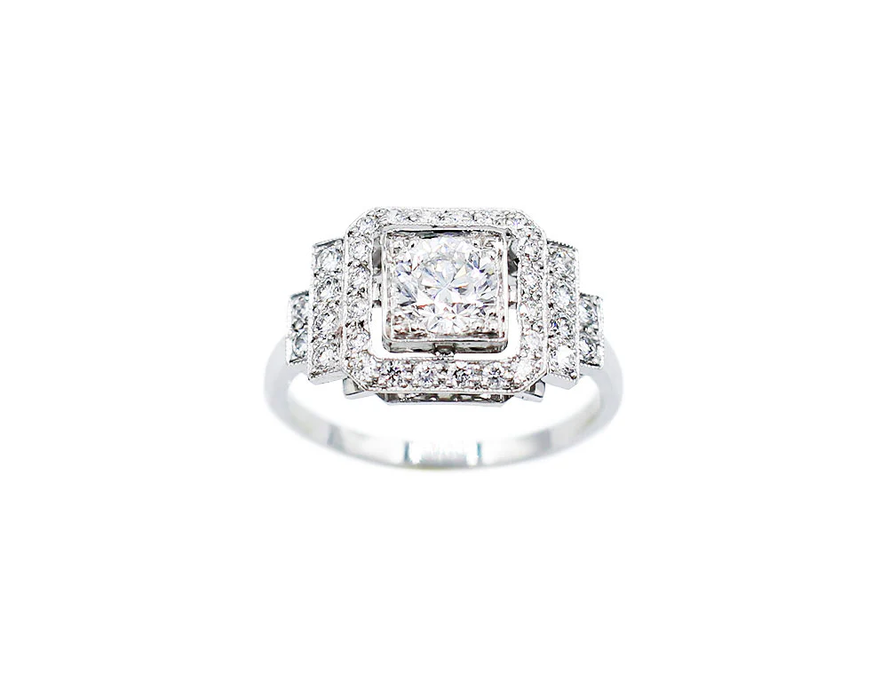 Bague Création Benoit Joaillier "Classique Petite Pierre" Diamant 0,50ct D-VVS1 - Image 2