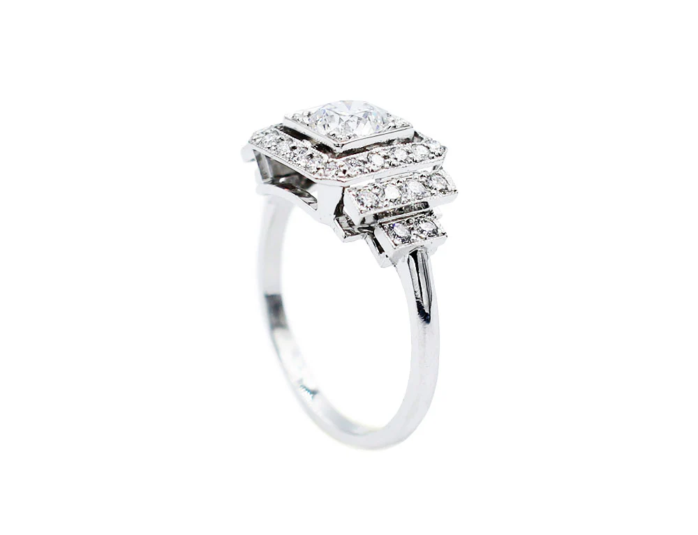 Bague Création Benoit Joaillier "Classique Petite Pierre" Diamant 0,50ct D-VVS1 - Image 3