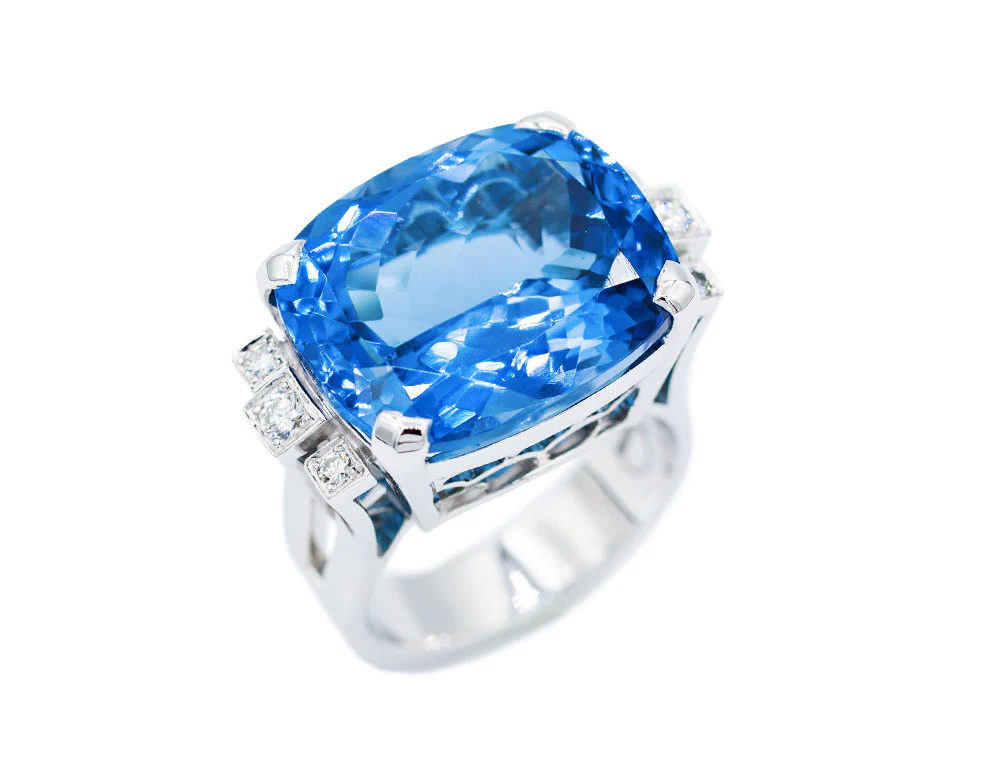 Bague Création Benoit Joaillier "Cocktail Topaze"