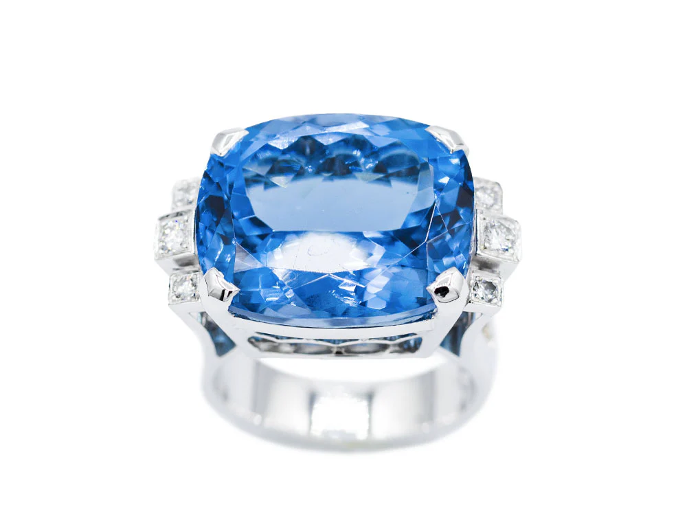 Bague Création Benoit Joaillier "Cocktail Topaze" - Image 2