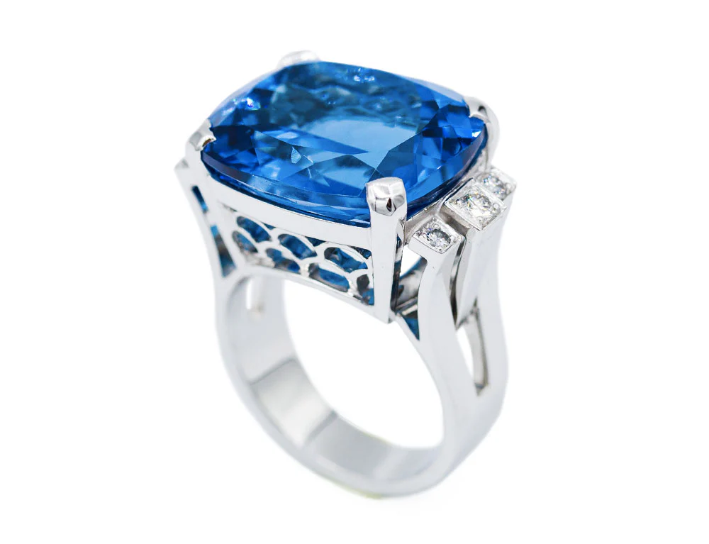 Bague Création Benoit Joaillier "Cocktail Topaze" - Image 3