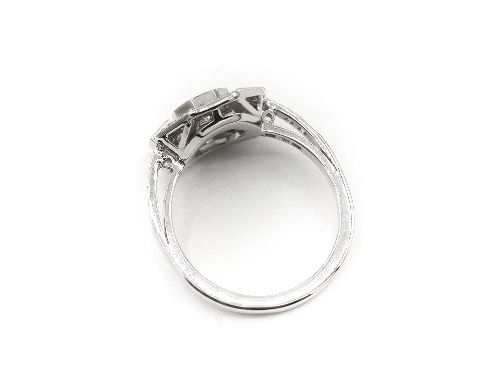 Bague Création Benoit Joaillier "Octogone Princesse" Diamant 0,28ct G-VVS1 - Image 4