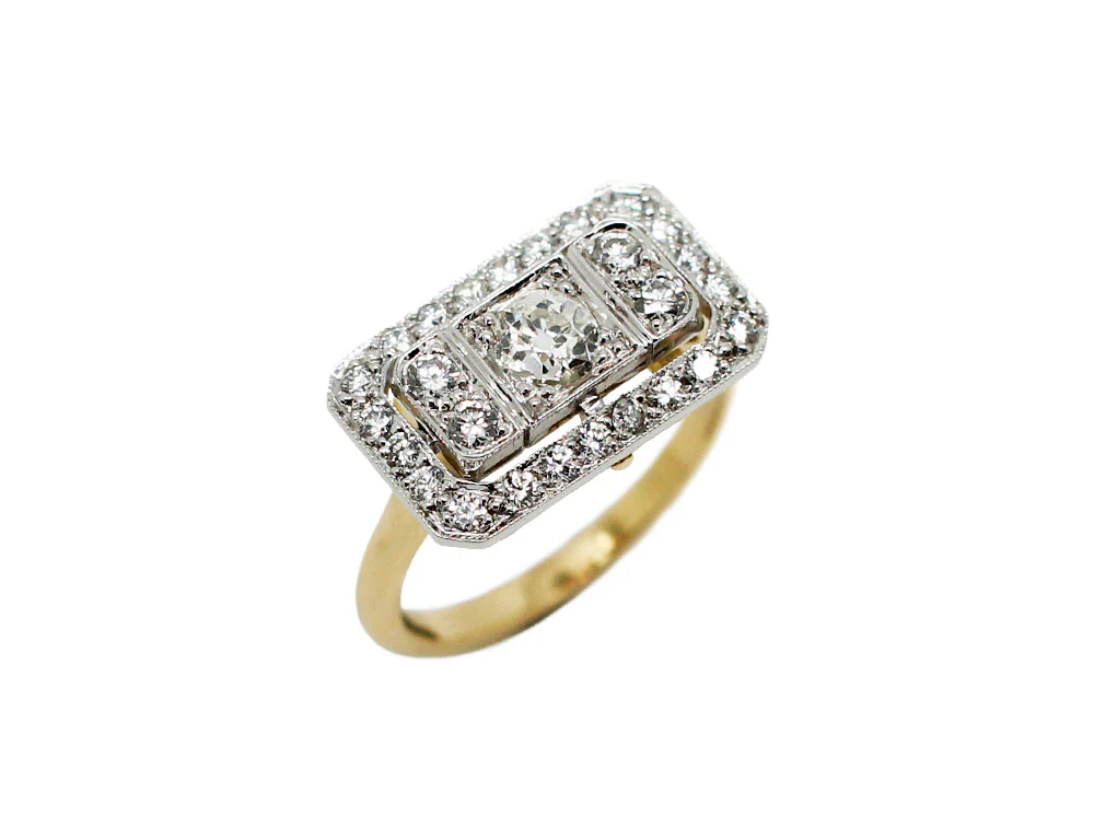 Bague Création Benoit Joaillier "Plateau Horizontal"