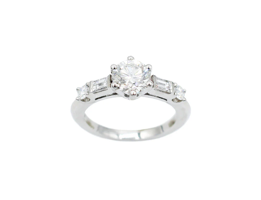 Bague Création Benoit Joaillier "Solitaire Alterné" Diamant I-VS2 1,11ct - Image 2