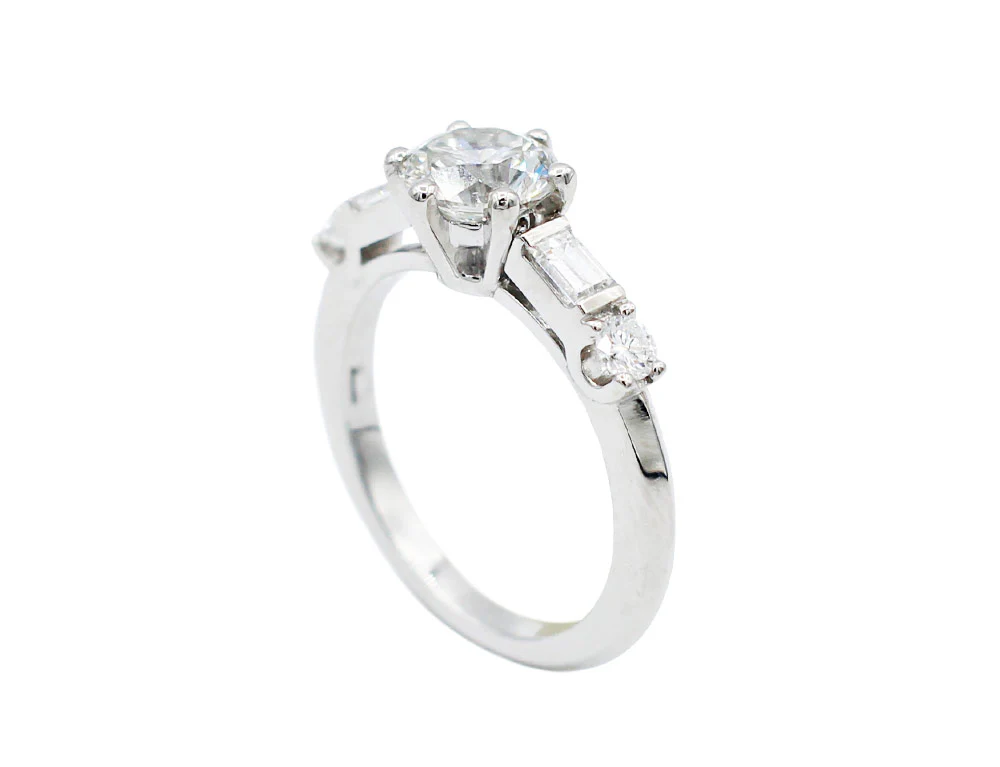 Bague Création Benoit Joaillier "Solitaire Alterné" Diamant I-VS2 1,11ct - Image 3
