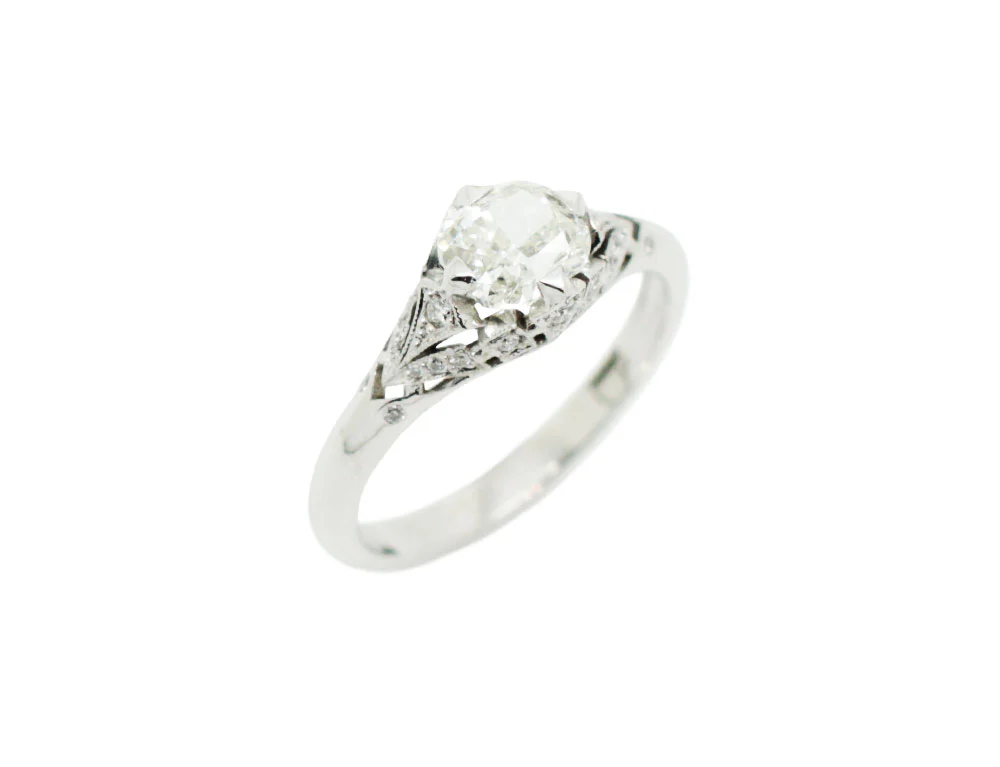 Bague Création Benoit Joaillier "Solitaire Décoré" Diamant I-SI2
