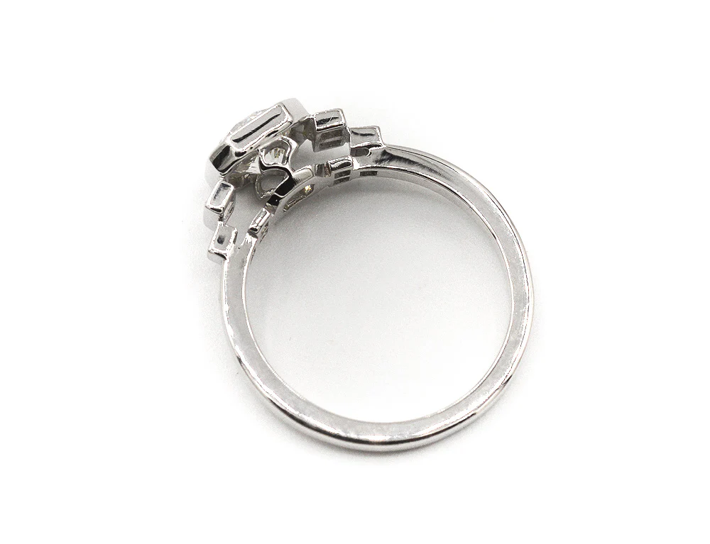 Bague Création Benoit Joaillier "Solitaire Diamant Escaliers Art Déco" Diamant 1,03 ct F-VS1 - Image 4