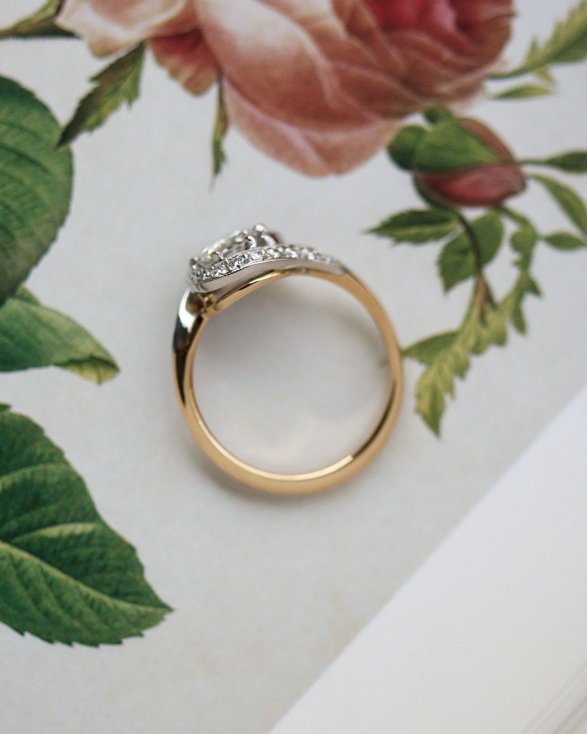 Bague Création Benoit Joaillier "Tourbillon Deux Or et Diamant" 0,61ct Certifié LFG - Image 4