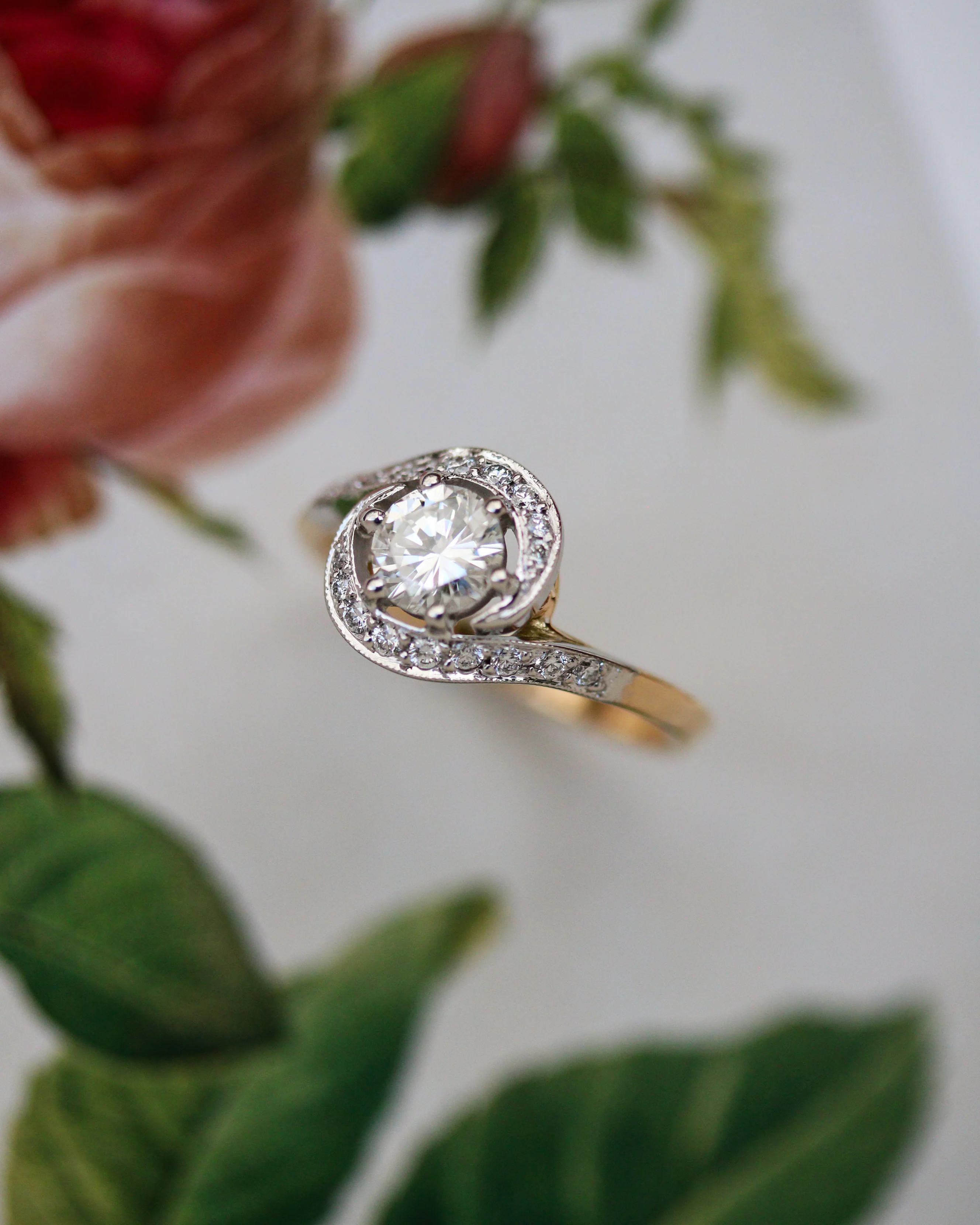 Bague Création Benoit Joaillier "Tourbillon Deux Or et Diamant" 0,61ct Certifié LFG - Image 7