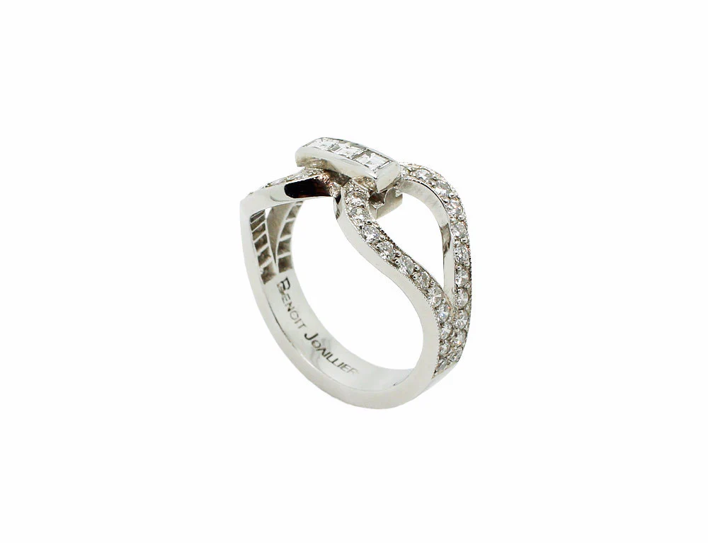 Bague Création Benoit Joaillier "Boucle" - Image 3