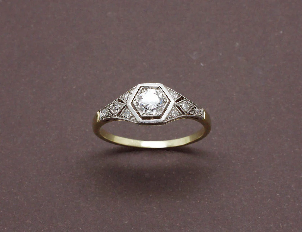 Bague Diamant Art Déco - Image 2