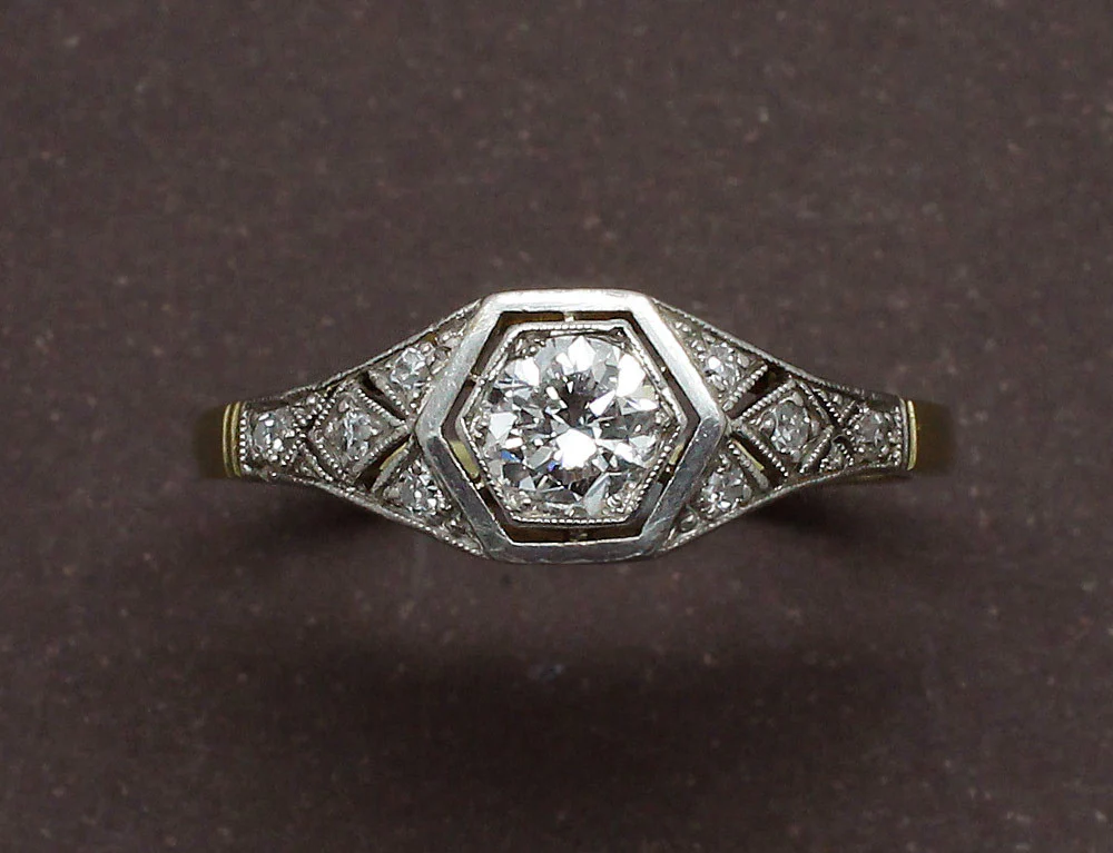 Bague Diamant Art Déco - Image 3