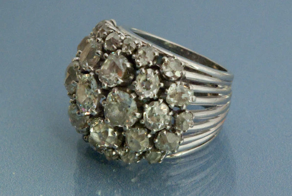 Bague Diamant et Platine - Image 3
