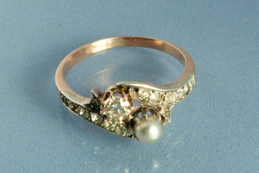 Bague Diamant Perle Toi et Moi