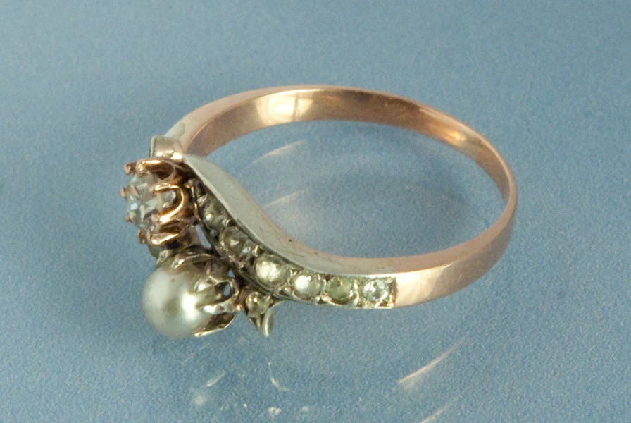 Bague Diamant Perle Toi et Moi - Image 3
