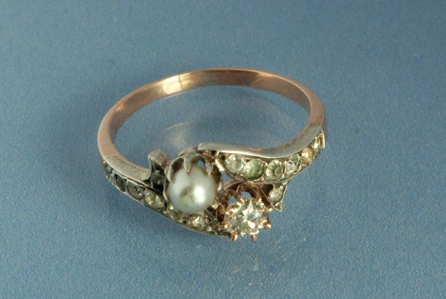 Bague Diamant Perle Toi et Moi - Image 4