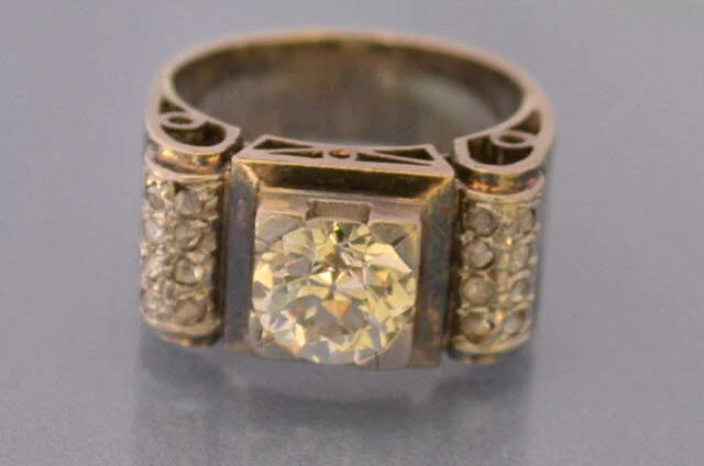 Bague diamants art déco - Image 3