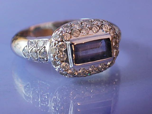 Bague diamants et tanzanite - Image 4