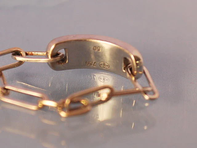 Bague dinh van chaine or blanc - Image 2