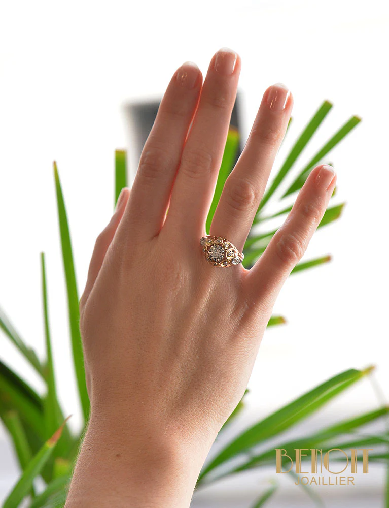 Bague Dôme 1950 Diamant - Image 5