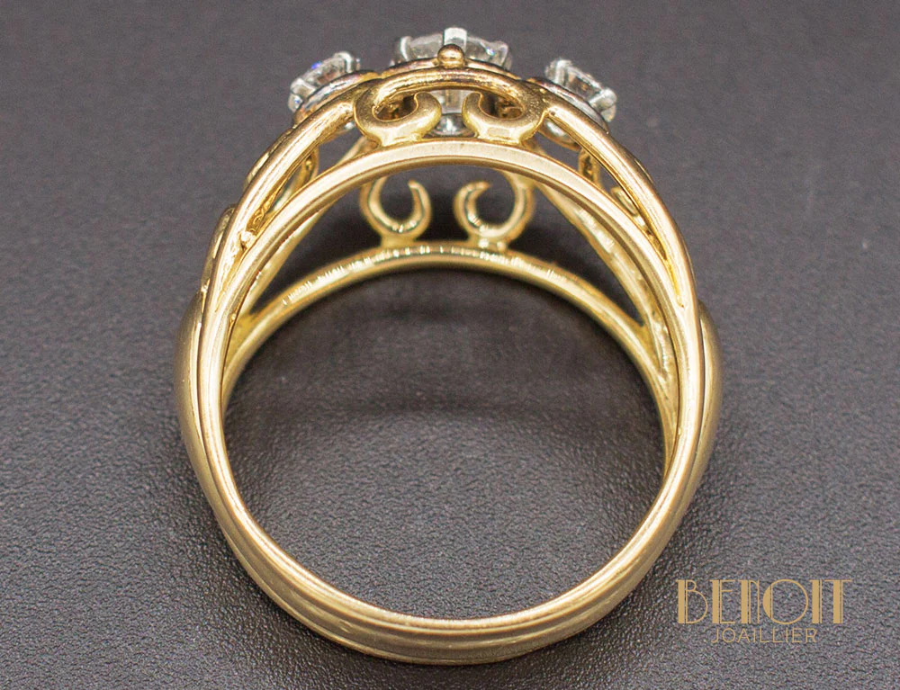Bague Dôme 1950 Diamants - Image 4