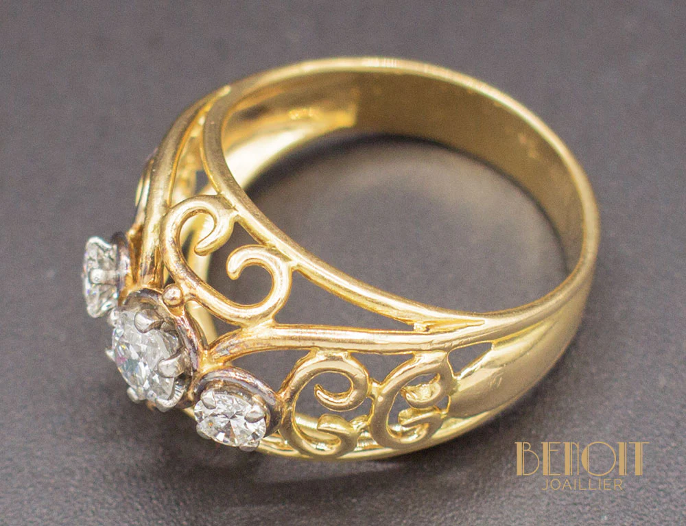 Bague Dôme 1950 Diamants - Image 5