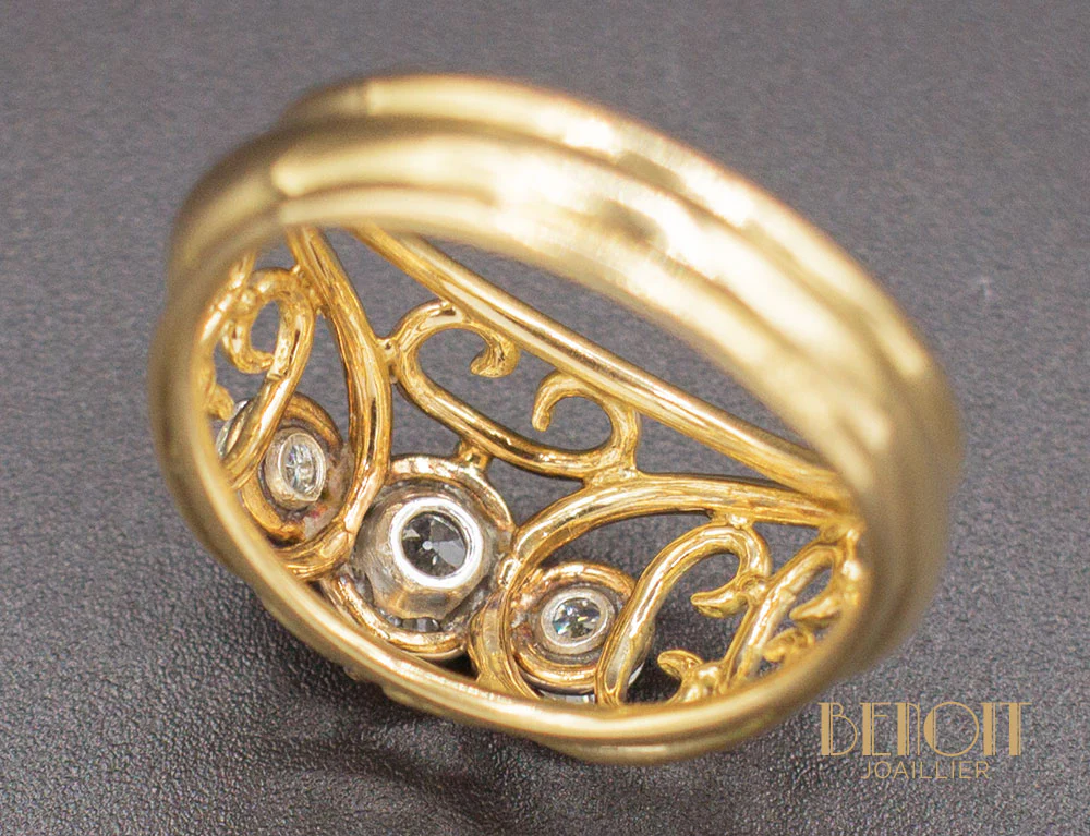 Bague Dôme 1950 Diamants - Image 6