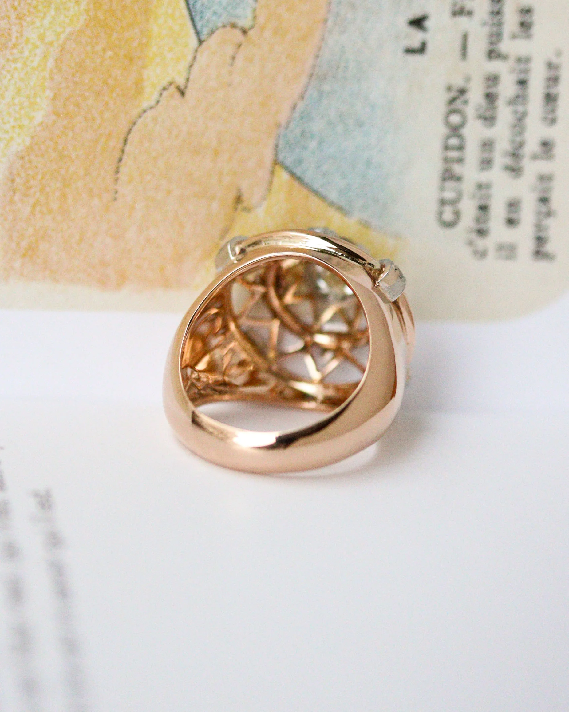 Bague Dôme Constellation Or et Diamants - Image 6