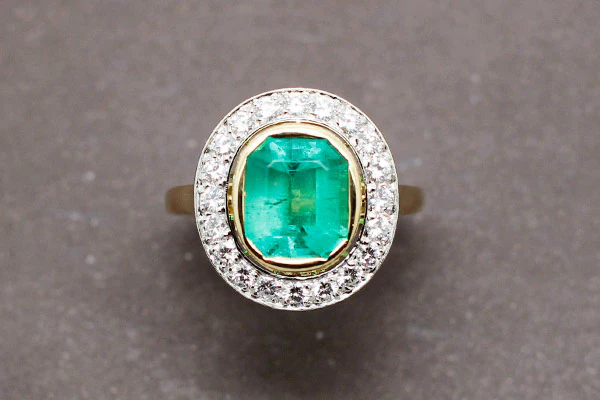 Bague Emeraude Diamants - Image 3