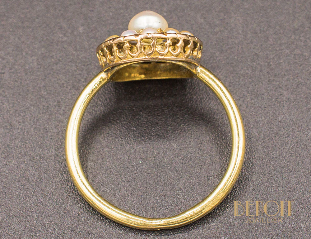 Bague Fleur Perles - Image 5