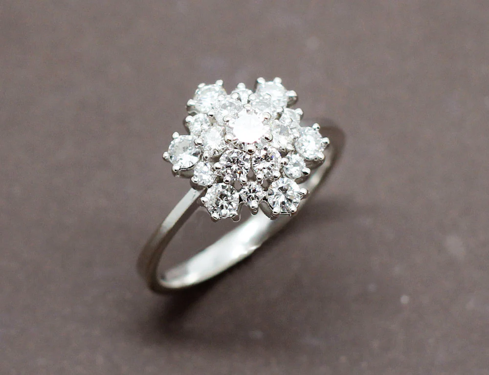 Bague Flocon de Neige de Diamants