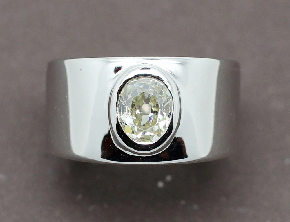Bague Jonc Solitaire Diamant - Image 3