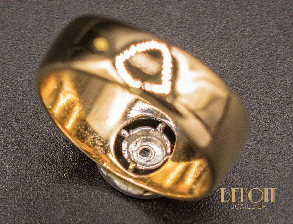 Bague Large Or Diamant - Image 5