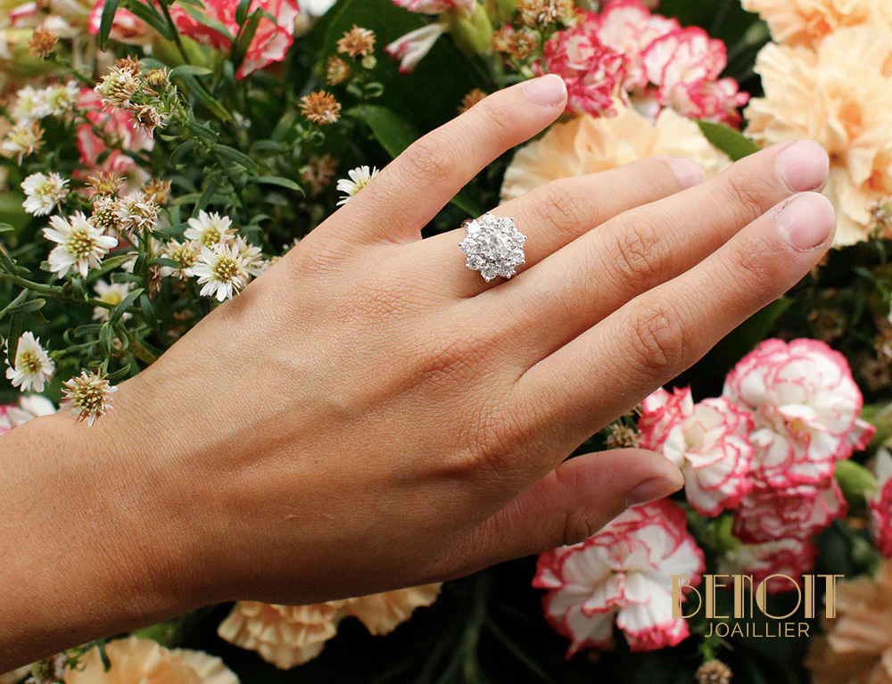 Bague Marguerite Diamants - Image 8