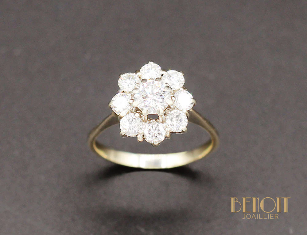 Bague Marguerite Diamants - Image 2