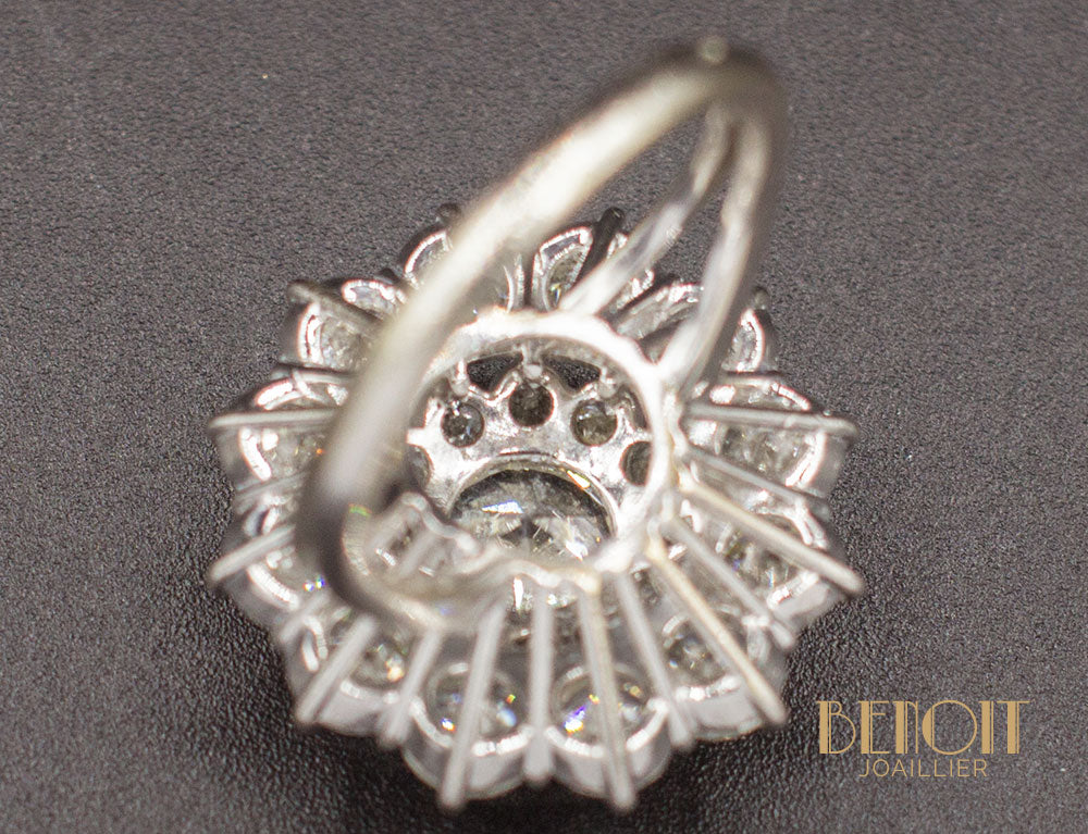 Bague Marguerite Double Entourage - Image 7