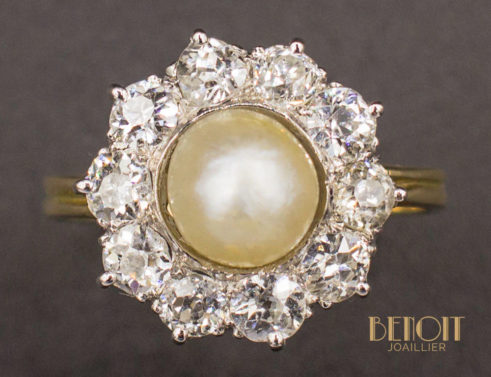 Bague Marguerite Perle Fine - Image 3