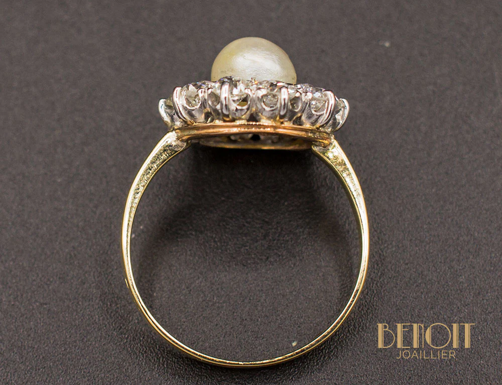Bague Marguerite Perle Fine - Image 5