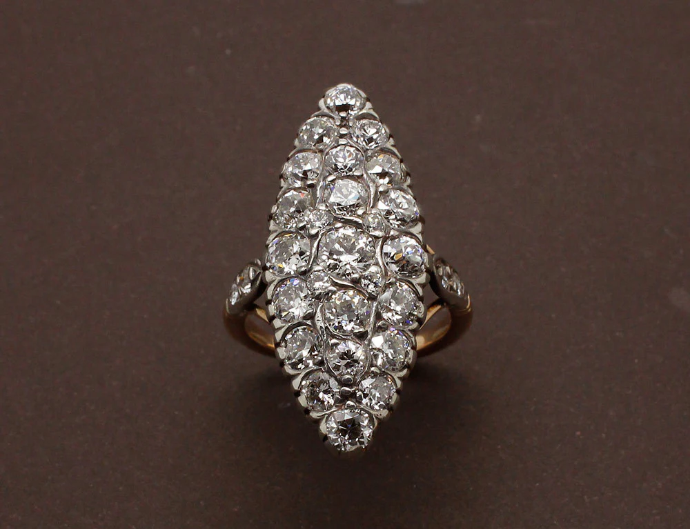 Bague Marquise Diamants - Image 2