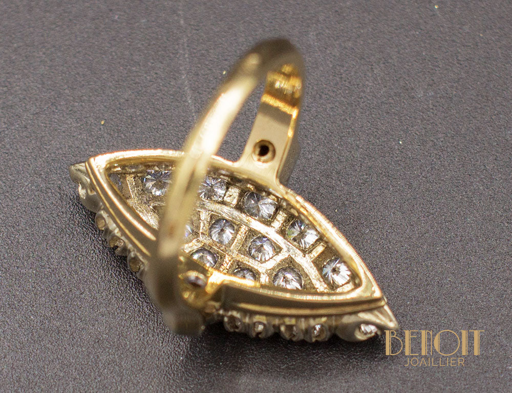 Bague Marquise Diamants - Image 5