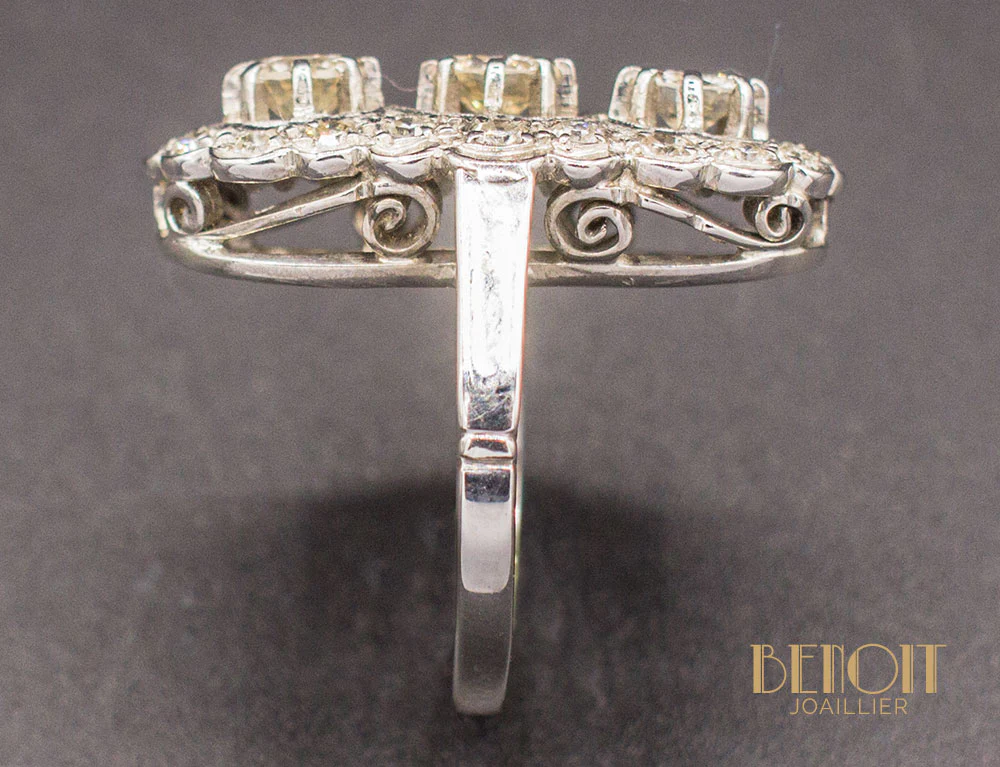 Bague Marquise Diamants - Image 4