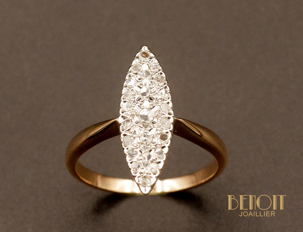 Bague Marquise Diamants - Image 2